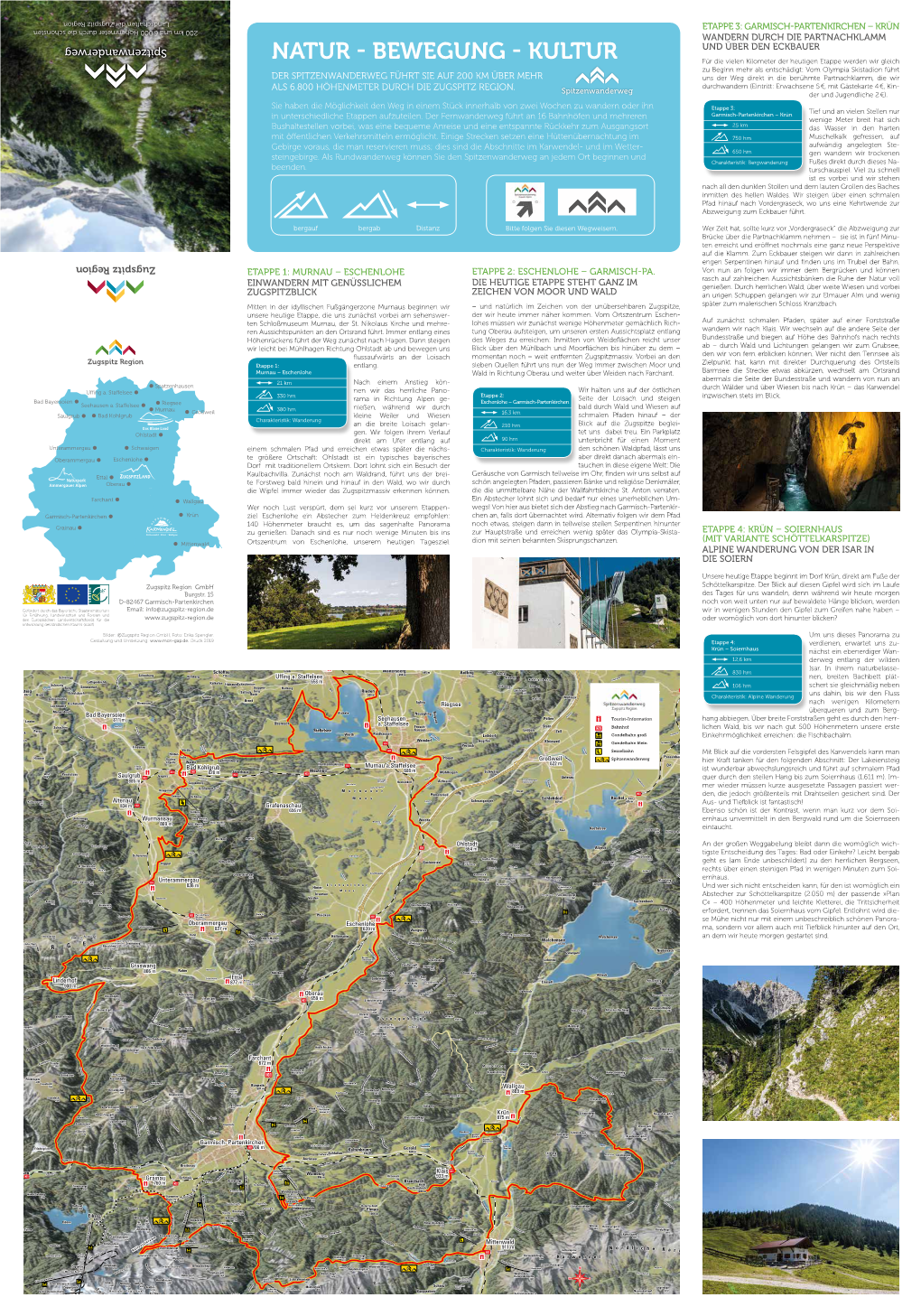 NATUR - BEWEGUNG - KULTUR Für Die Vielen Kilometer Der Heutigen Etappe Werden Wir Gleich Zu Beginn Mehr Als Entschädigt: Vom Olympia Skistadion Führt