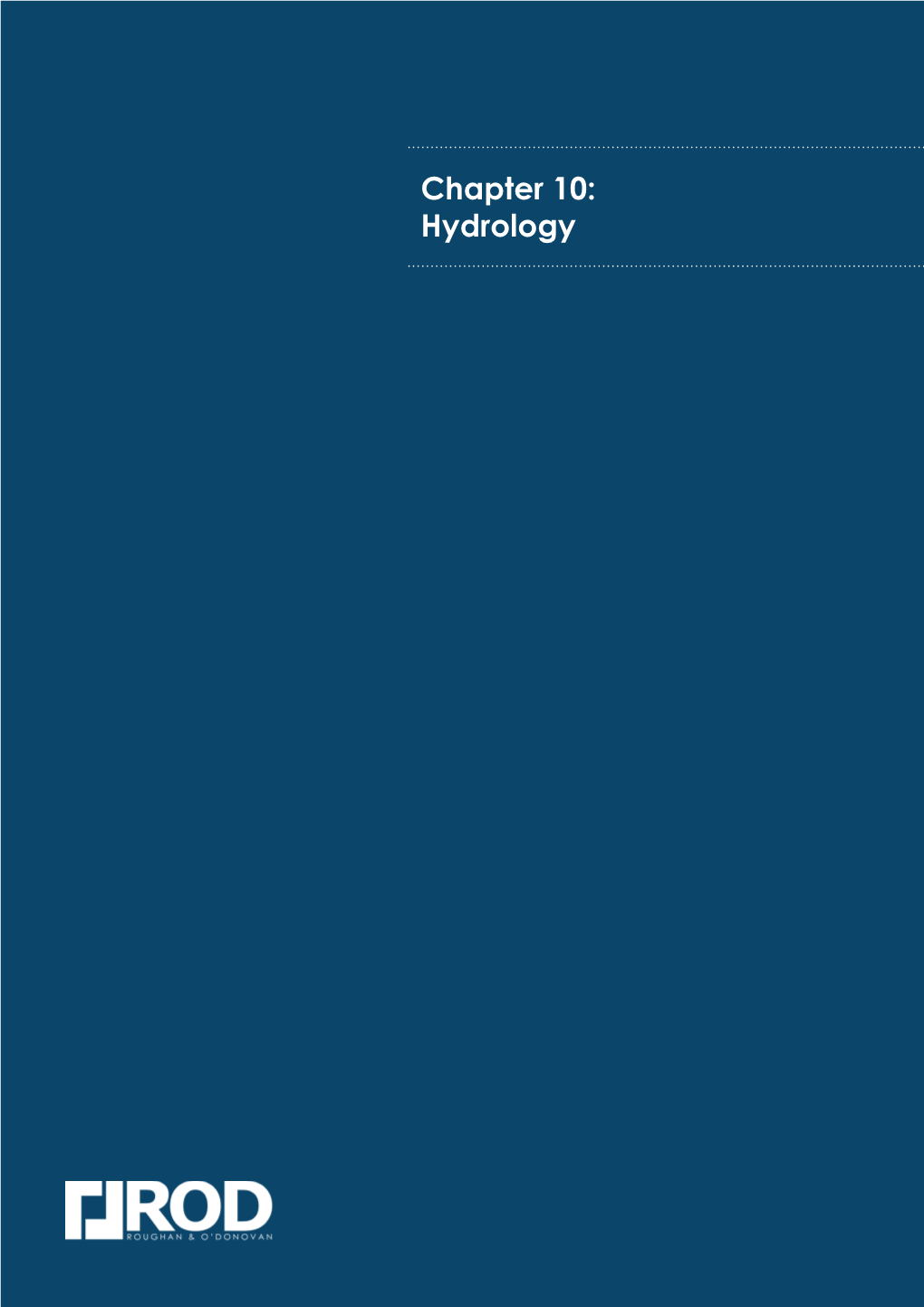 Chapter 10: Hydrology