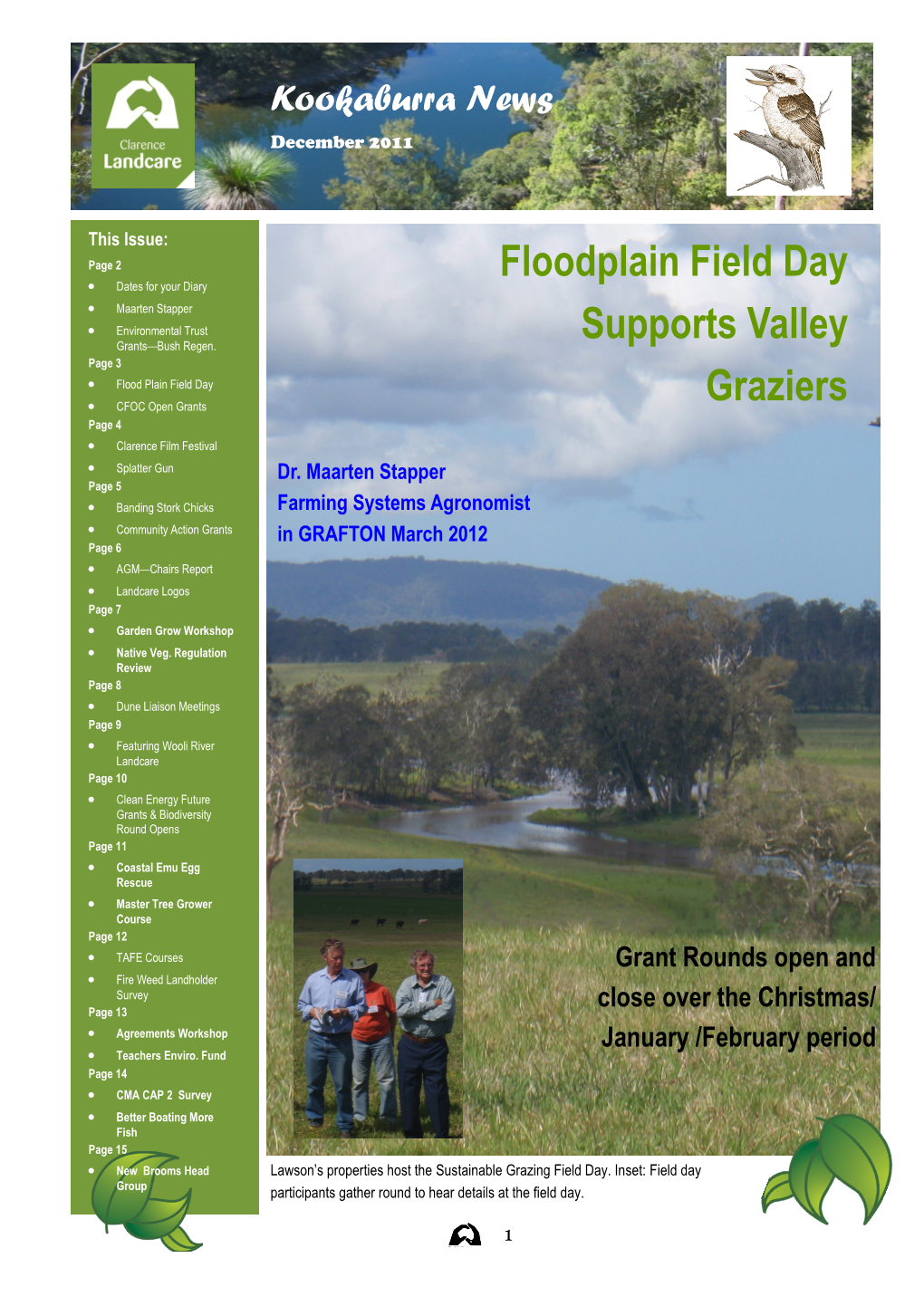 Floodplain Field Day Supports Valley Graziers