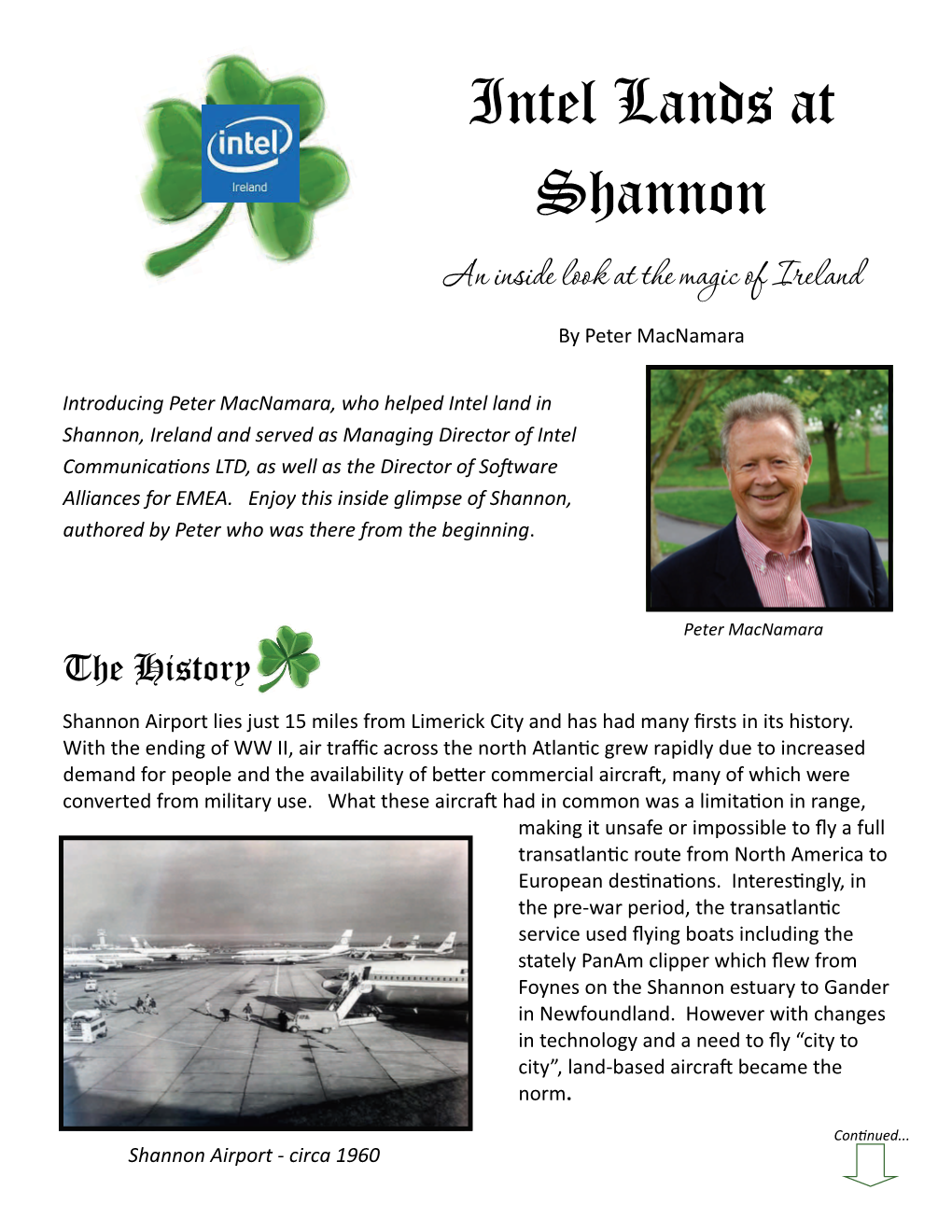 Intel Lands at Shannon an Inside Look at the Magic of Ireland