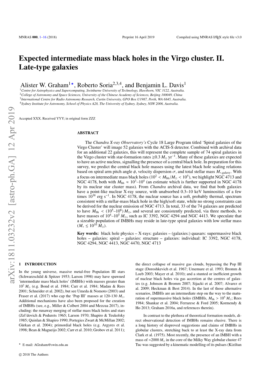 Expected Intermediate Mass Black Holes in the Virgo Cluster. II. Late-Type Galaxies