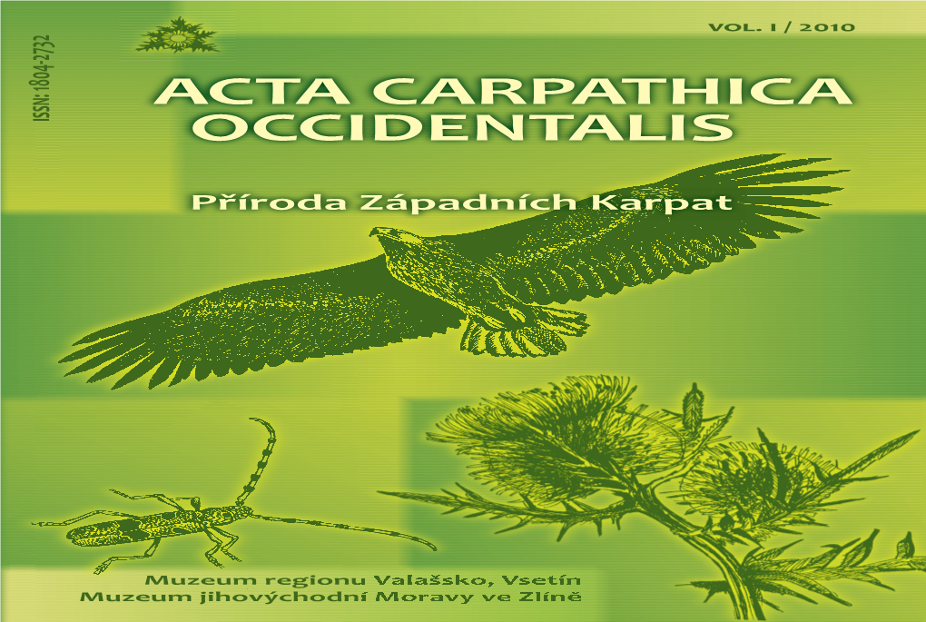 Acta Carpathica Occidentalis 1/2010 (Pdf)