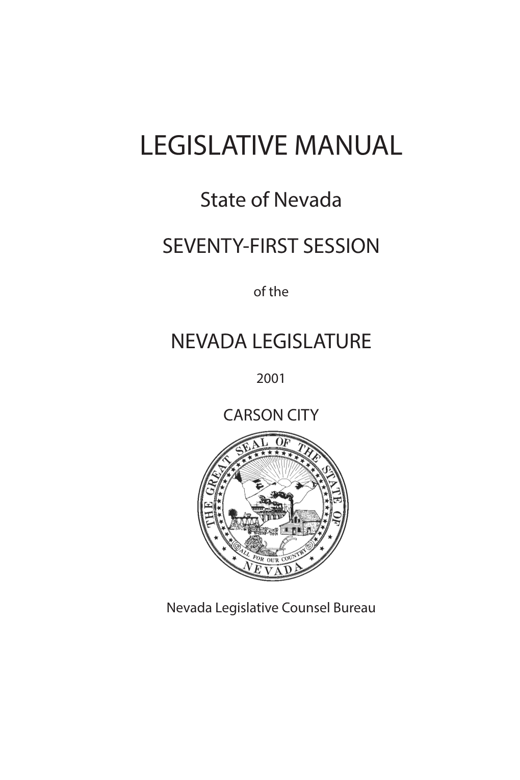 2001 Legislative Manual