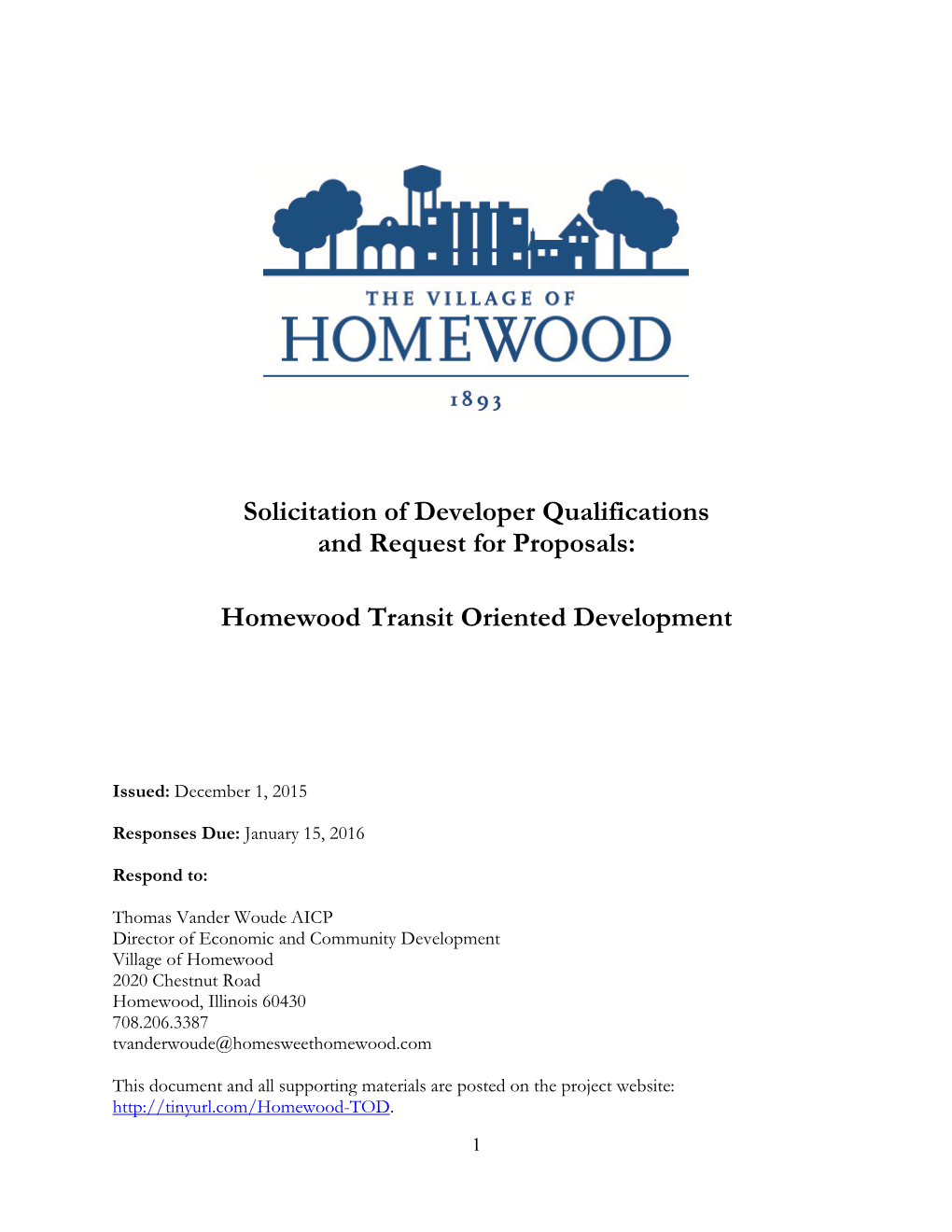 Homewood Transit Oriented Development