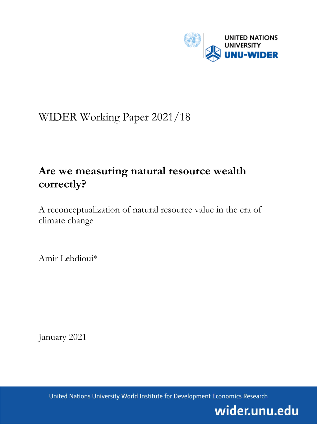 WIDER Working Paper 2021/18-Are We Measuring