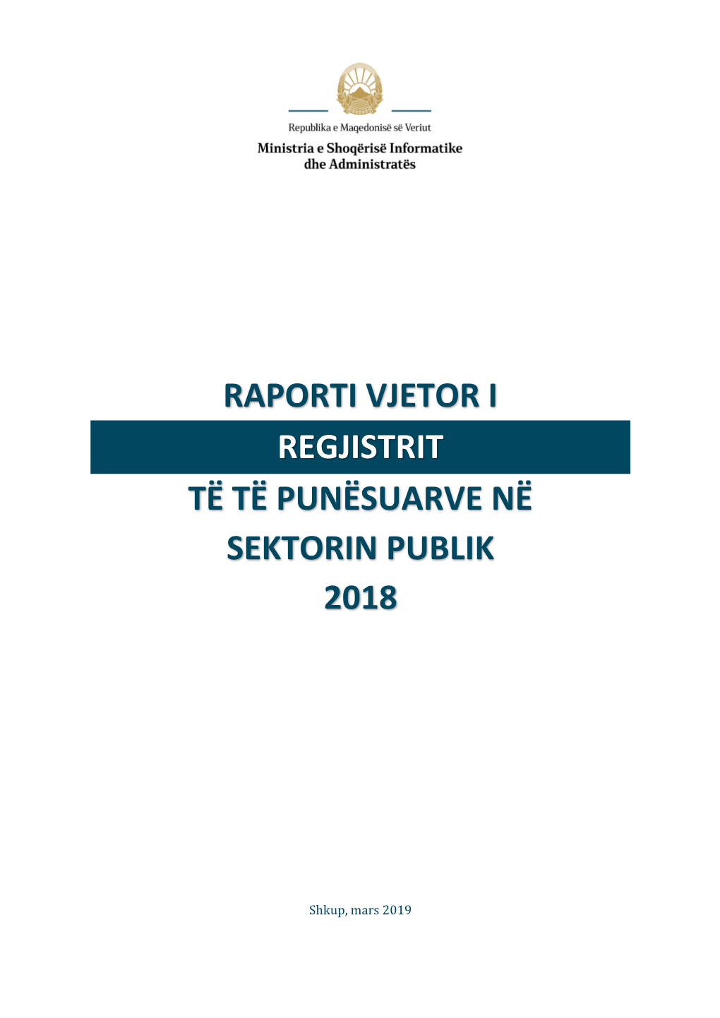 Të Të Punësuarve Në Sektorin Publik 2018