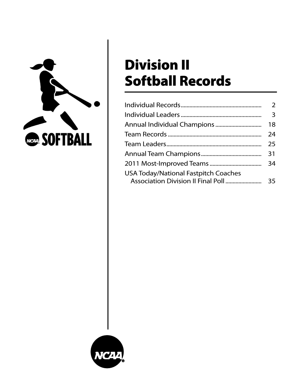 Division II Softball Records