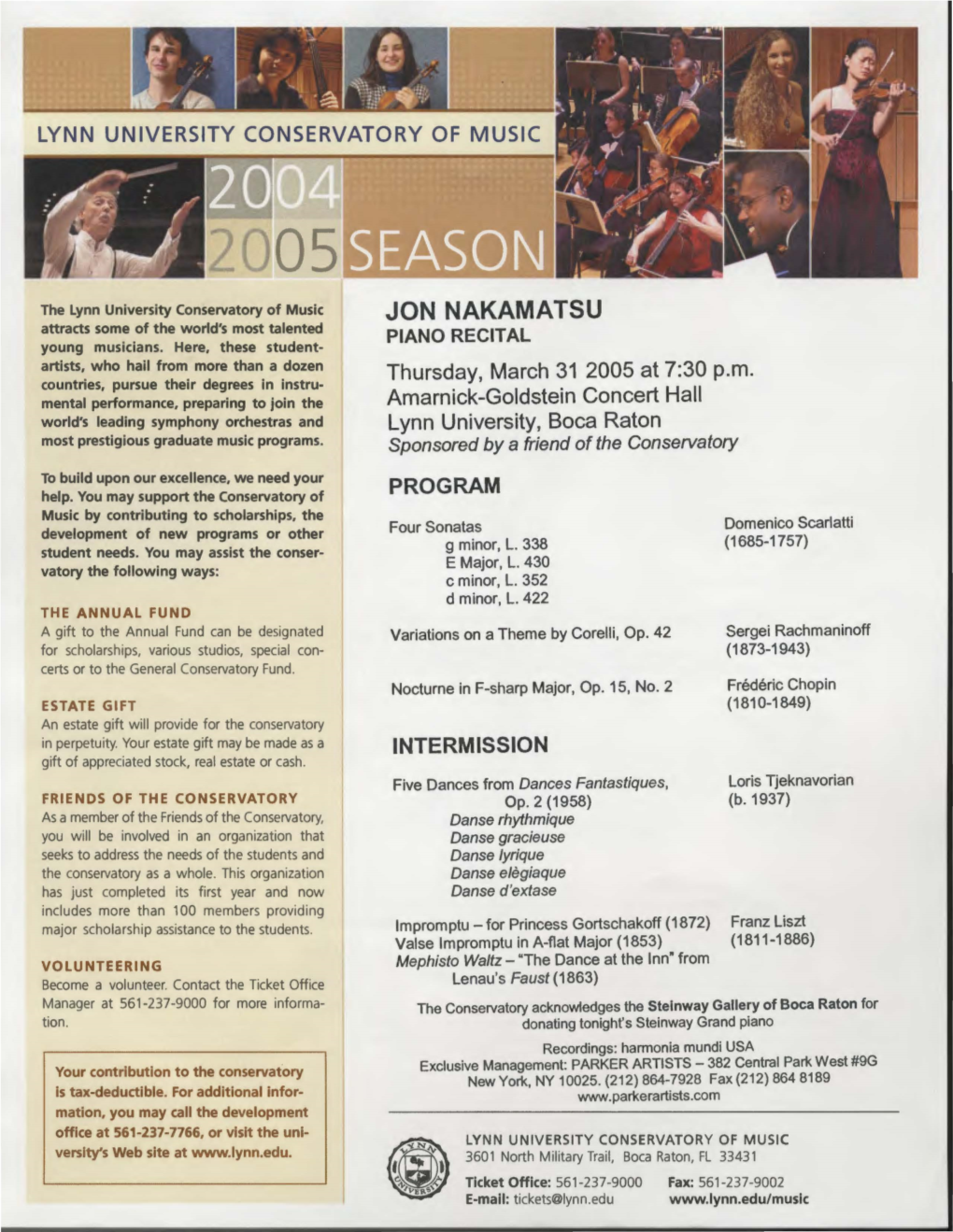 2004-2005 Piano Recital-Jon Nakamatsu