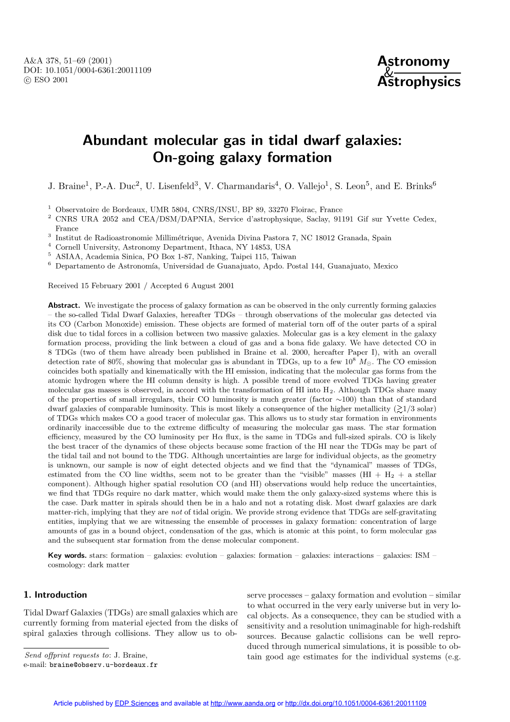 Abundant Molecular Gas in Tidal Dwarf Galaxies: On-Going Galaxy Formation