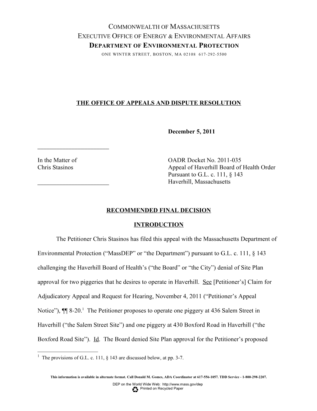 The Office of Appeals and Dispute Resolution s1