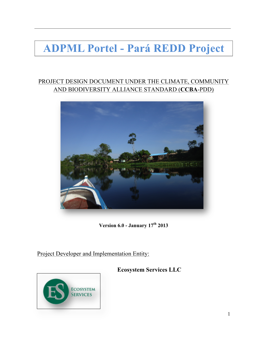 ADPML Portel - Pará REDD Project