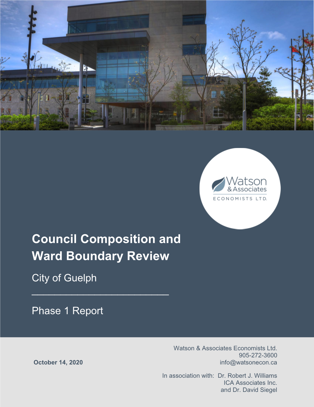 Council Composition and Ward Boundary Review