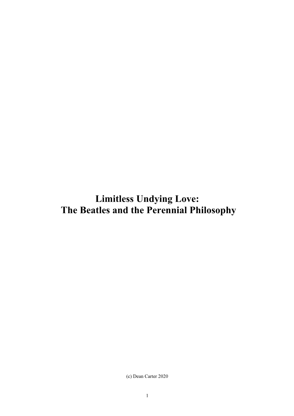 Limitlessundyinglove