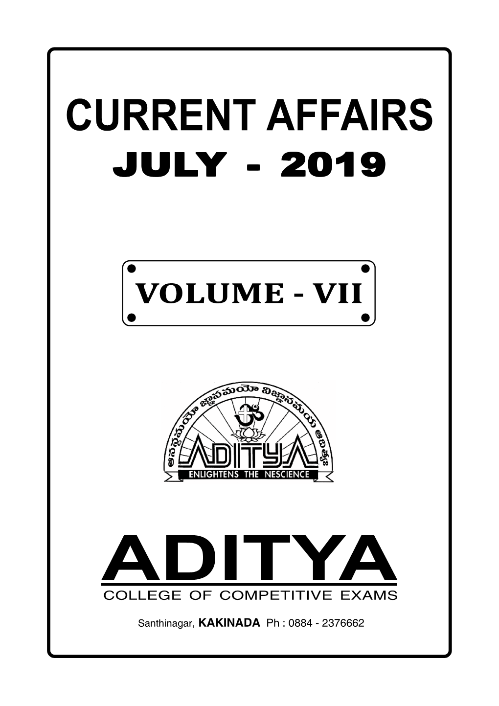 07 Current Affairs