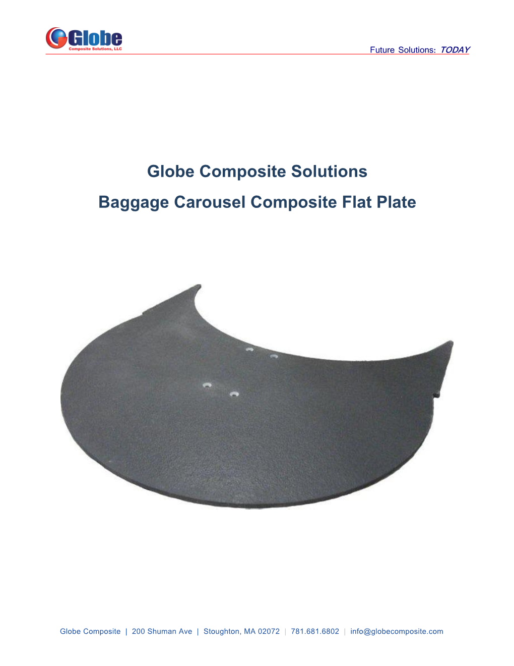 Globe Composite Solutions Baggage Carousel Composite Flat Plate