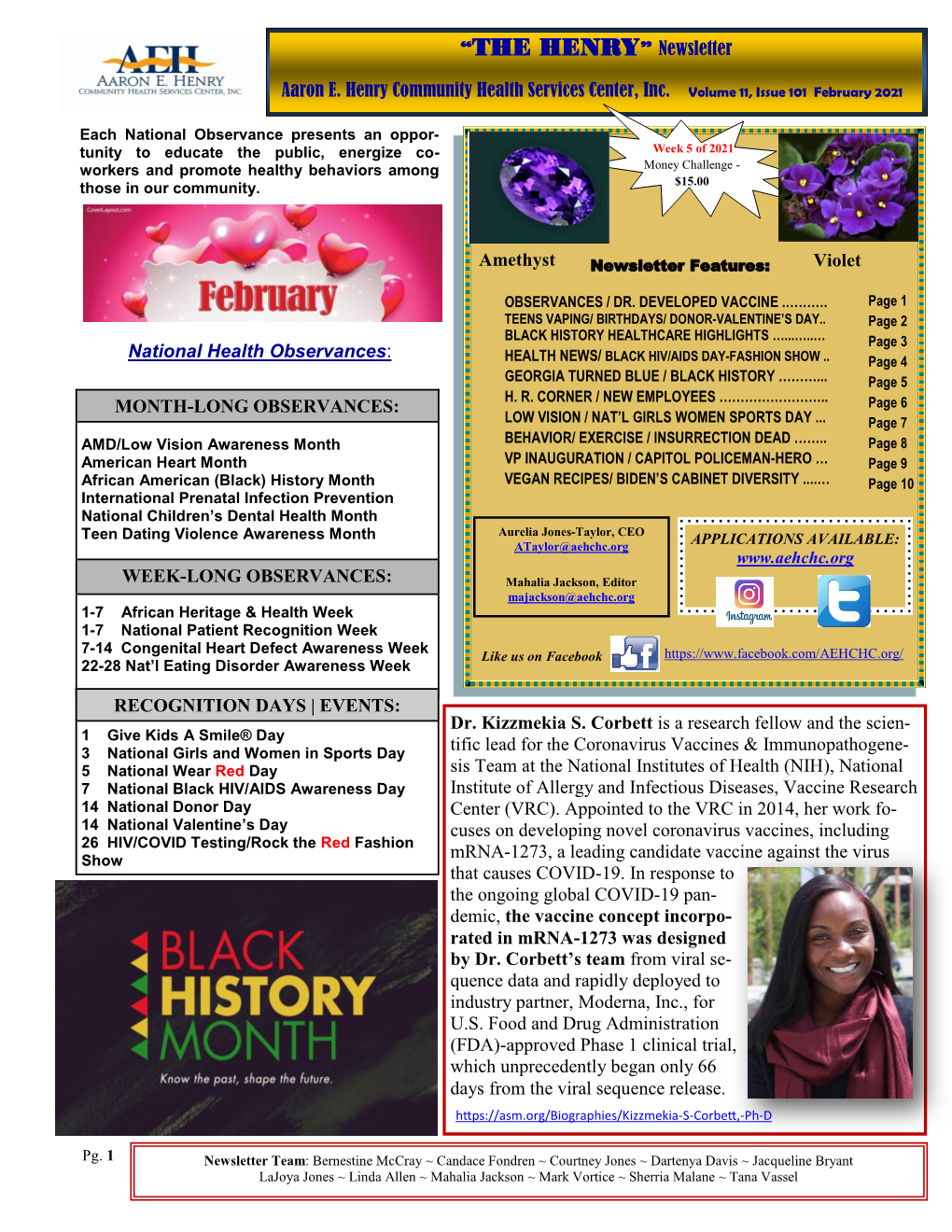 Newsletter February 2021