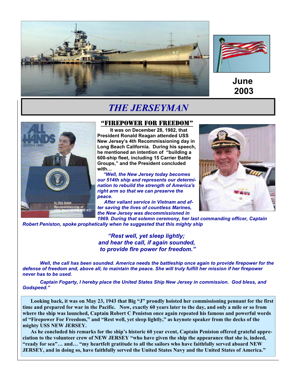 June 2003 the JERSEYMAN
