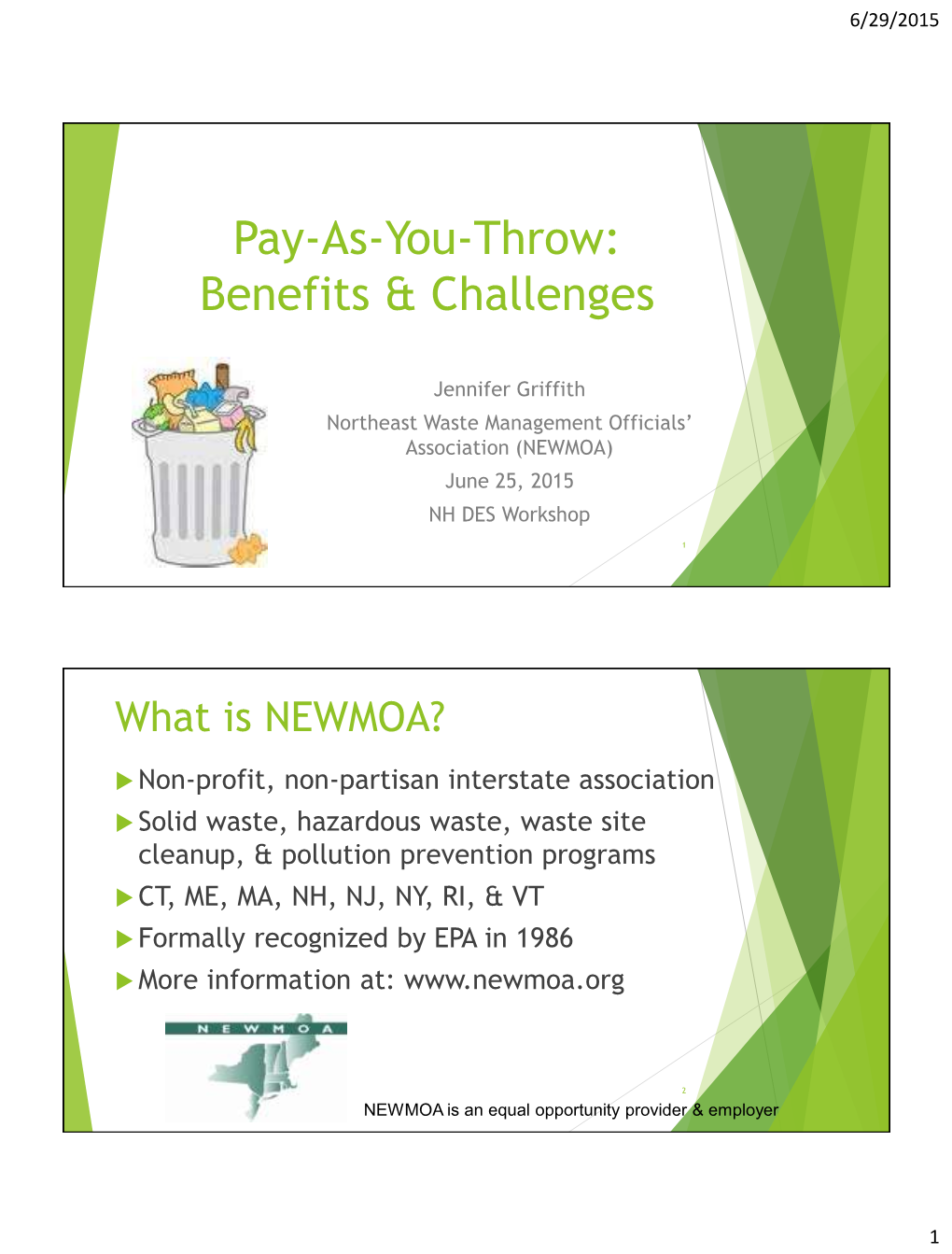 Pay-As-You-Throw: Benefits & Challenges