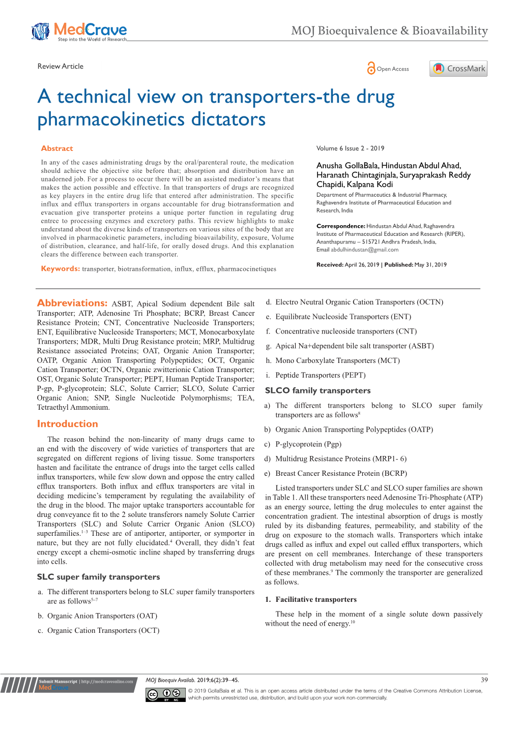 A Technical View on Transporters-The Drug Pharmacokinetics Dictators