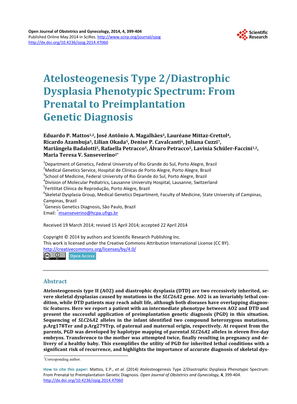 From Prenatal to Preimplantation Genetic Diagnosis