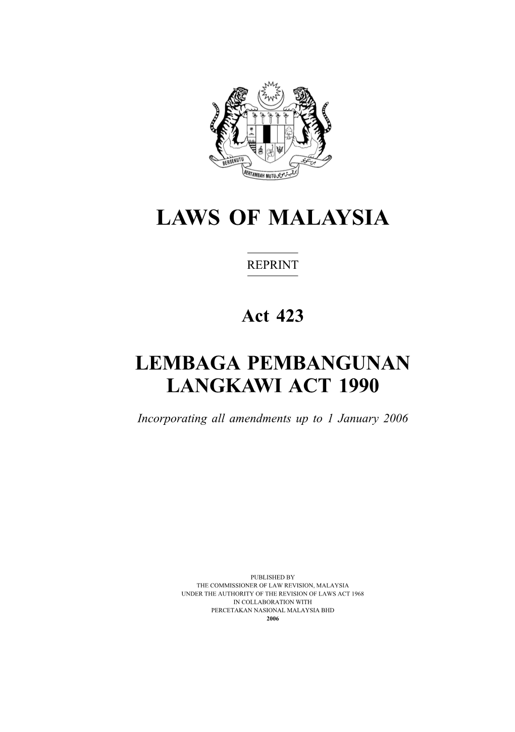 Laws of Malaysia