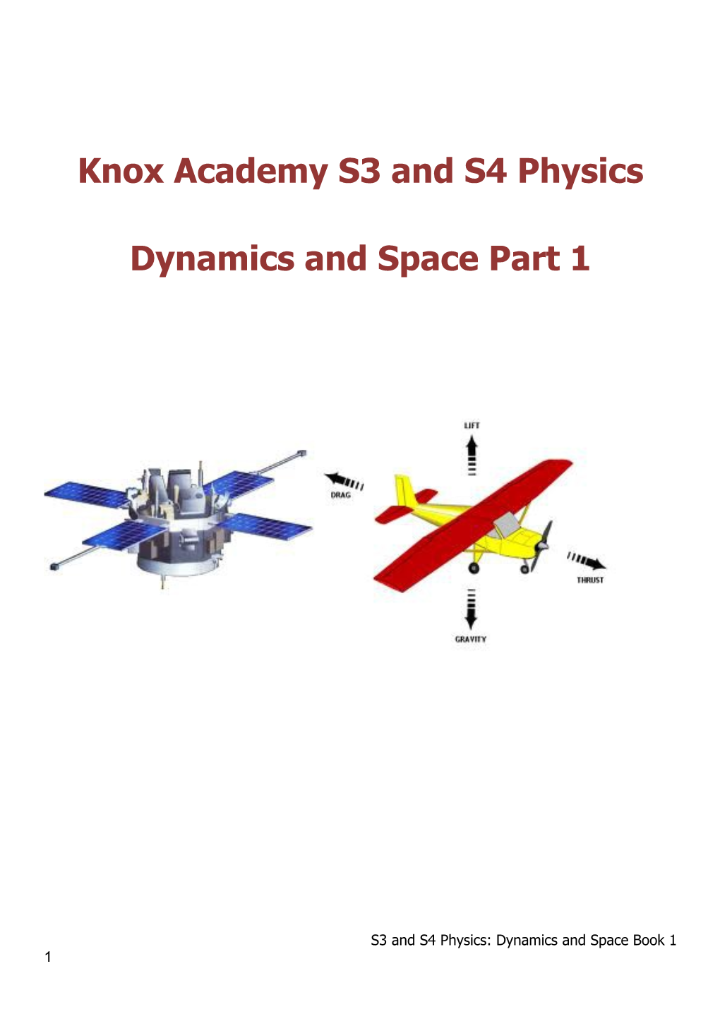 Knox Academy S3 and S4 Physics