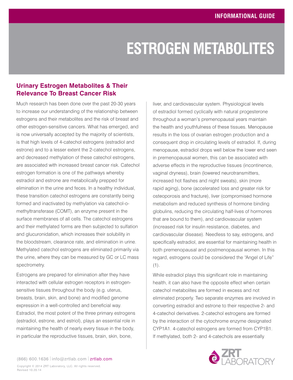 Estrogen Metabolites