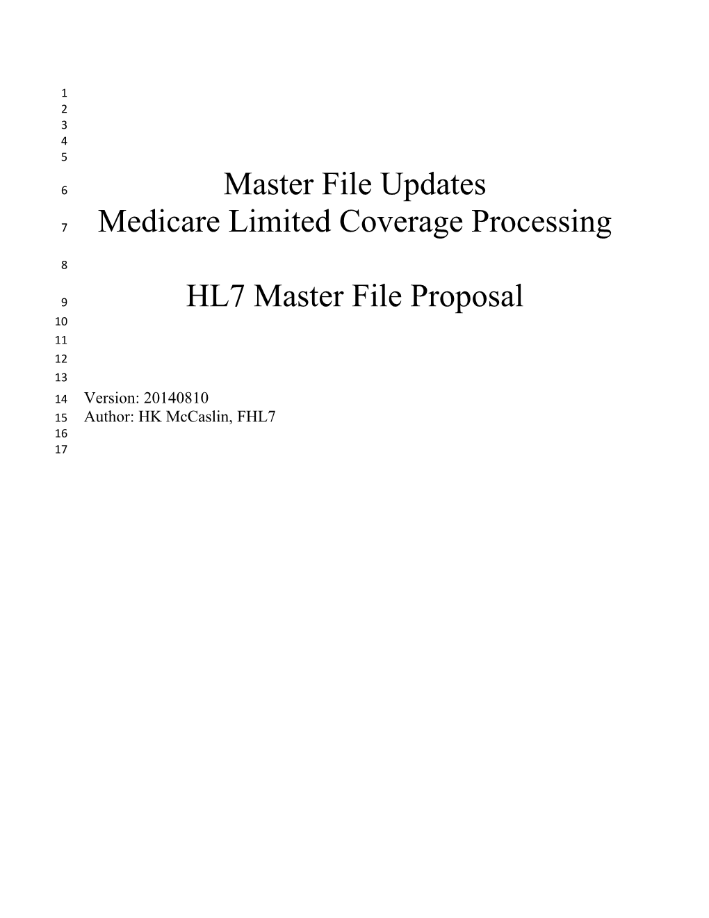 Medicare Limited Coverage Processing