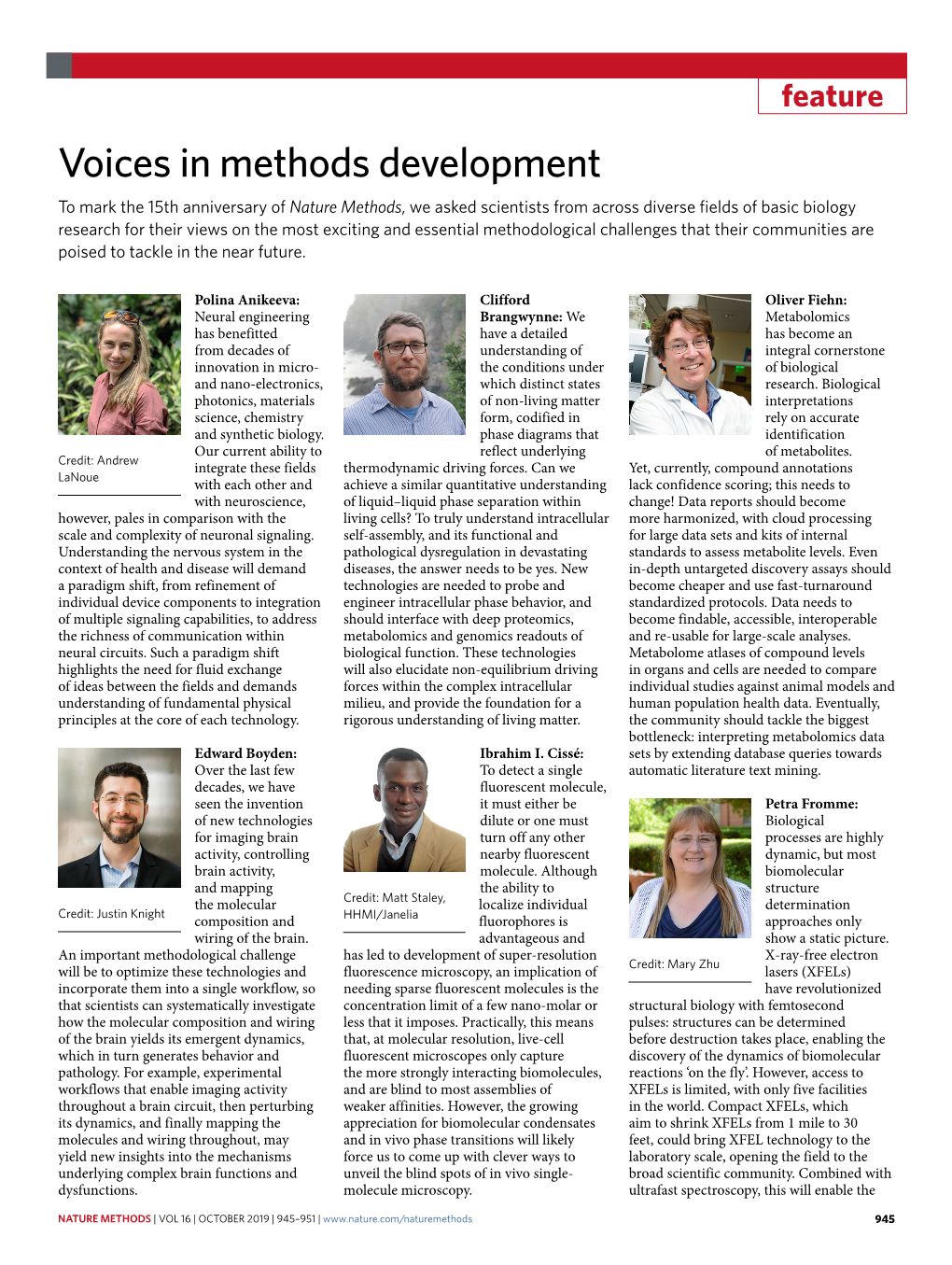 Voices in Methods Development
