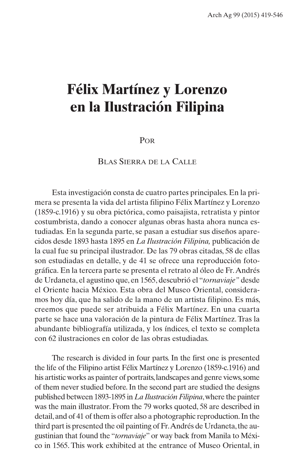 Félix Martínez Y Lorenzo En La Ilustración Filipina