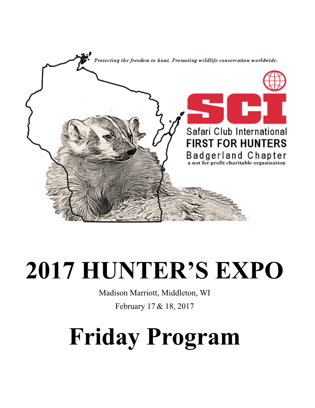 2017 HUNTER's EXPO Friday Program