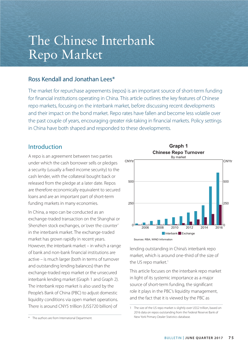 The Chinese Interbank Repo Market