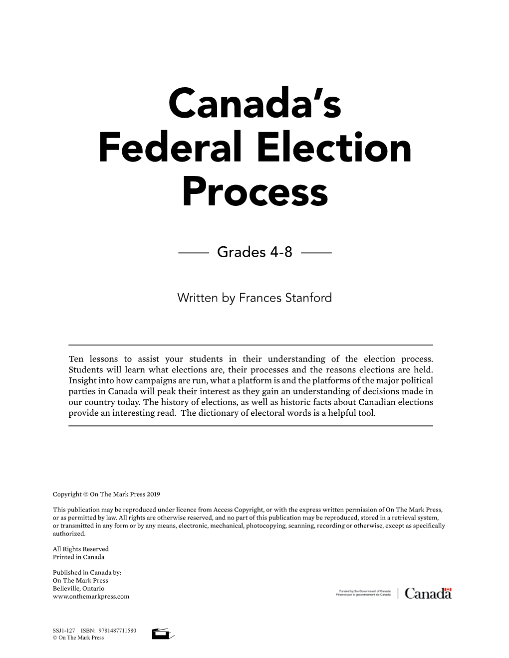 Canada's Federal Election Process