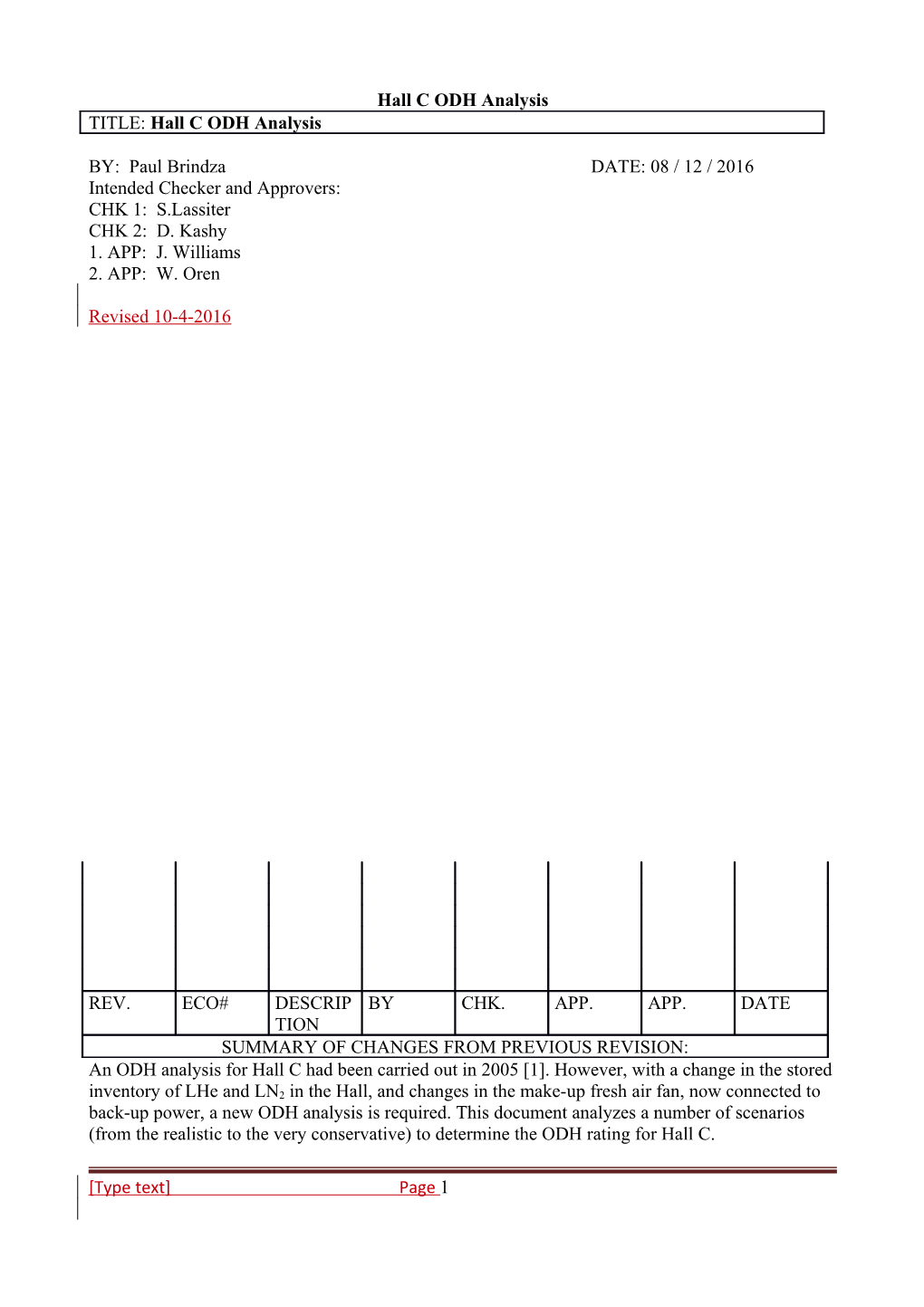 Table 1 Cryogen Inventories (Before and Now)