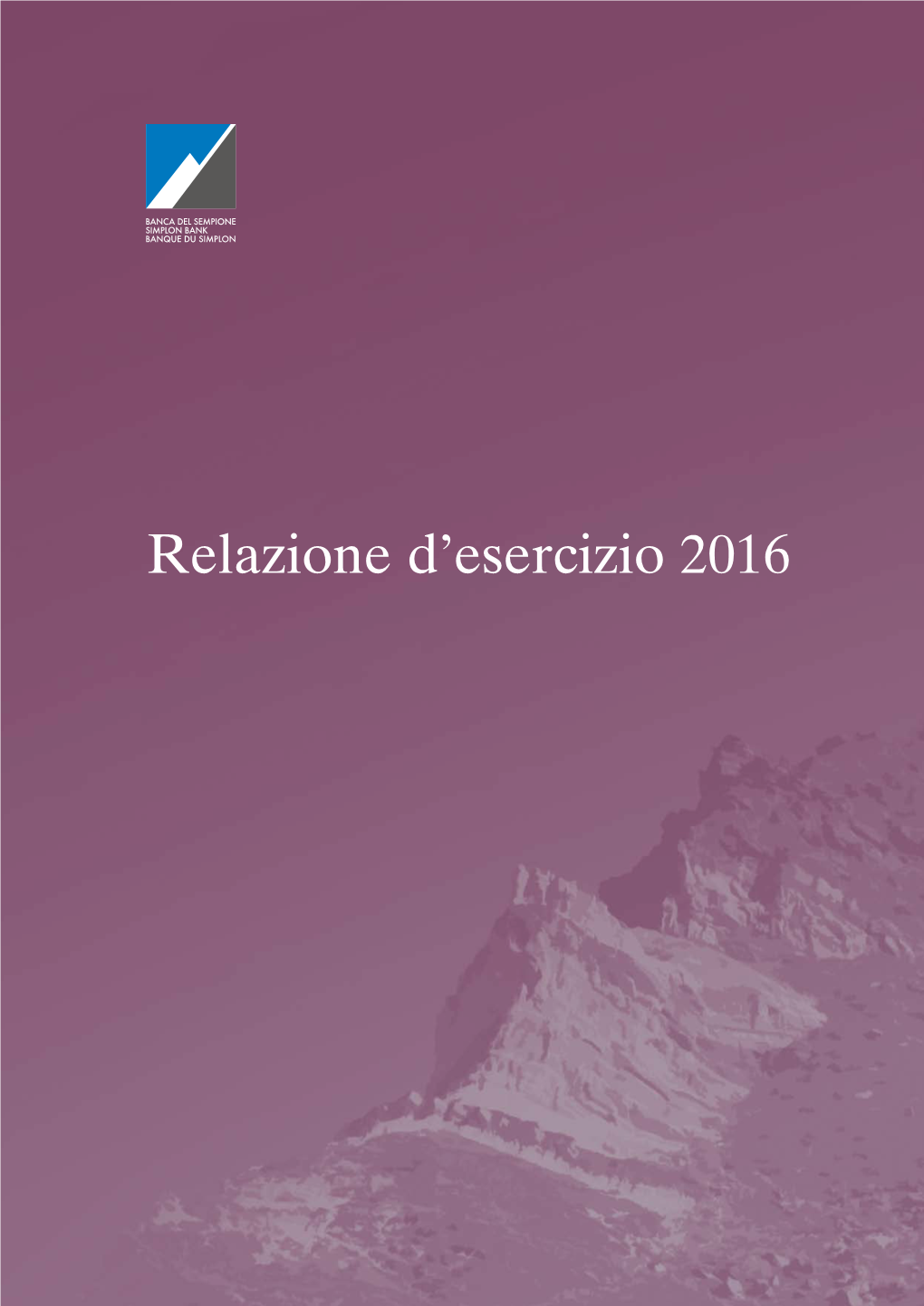 Relazione D'esercizio 2016