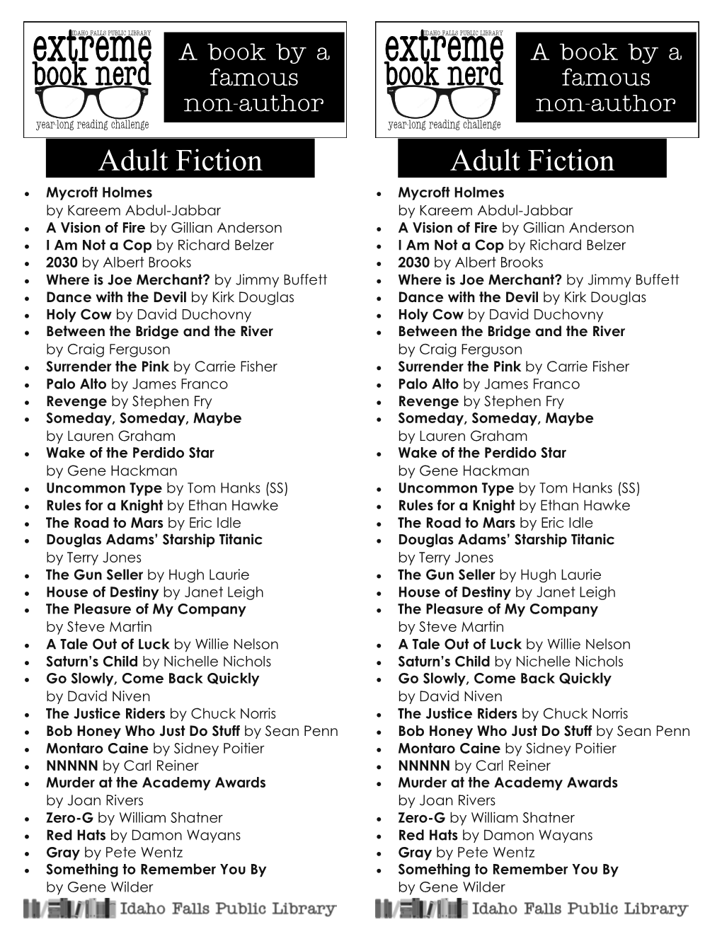 Adult Fiction Adult Fiction