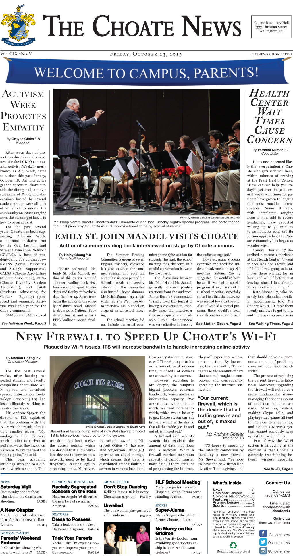 New Firewall to Speed up Choate's Wi-Fi