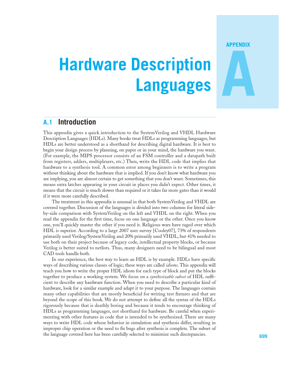 Hardware Description Languages A