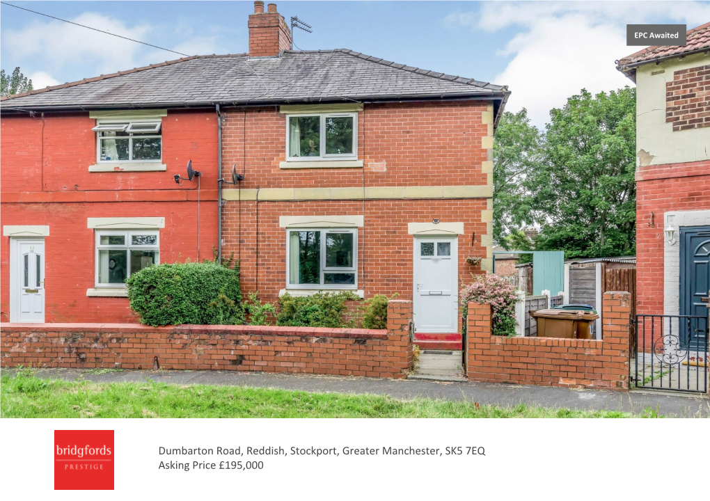 Dumbarton Road, Reddish, Stockport, Greater Manchester, SK5 7EQ Asking Price £195,000