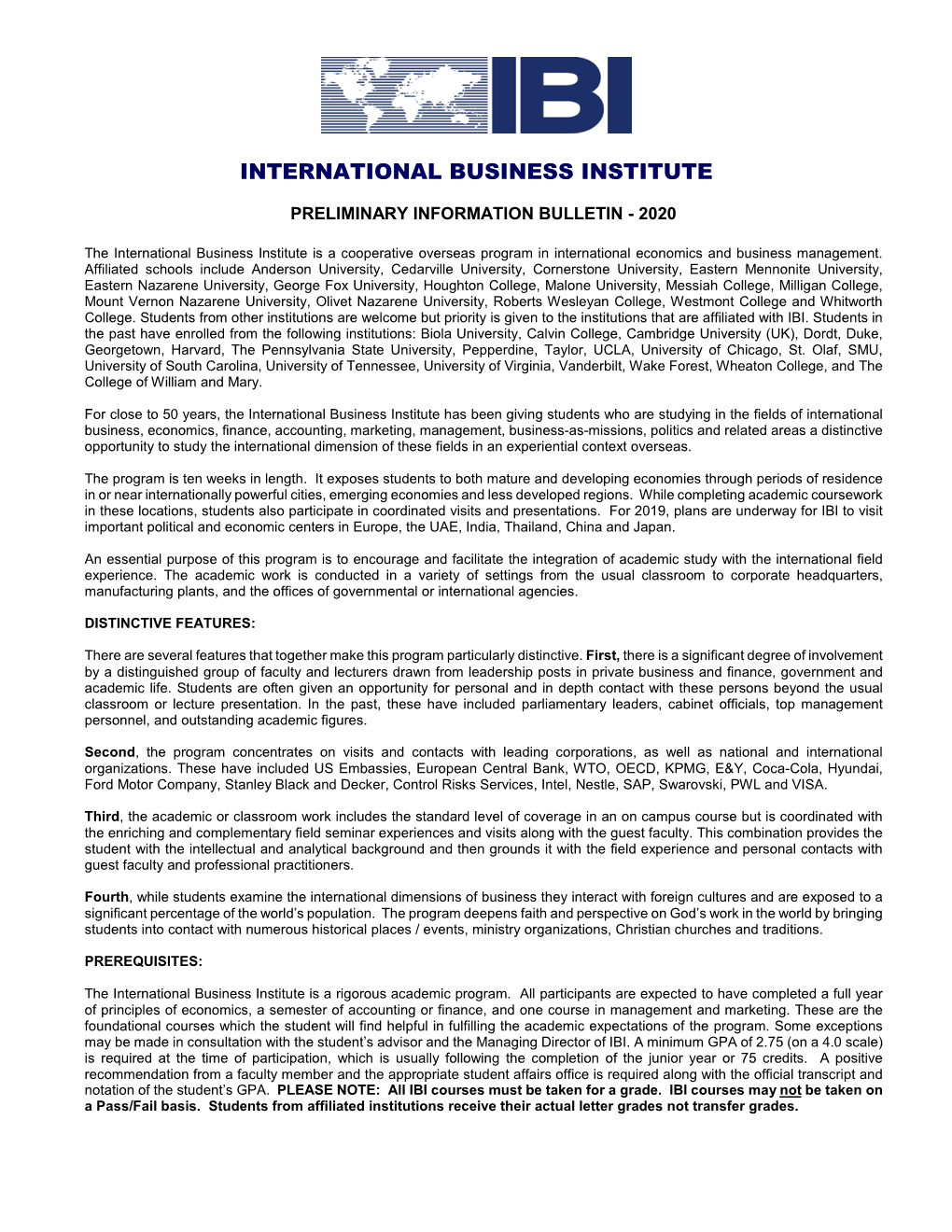 International Business Institute