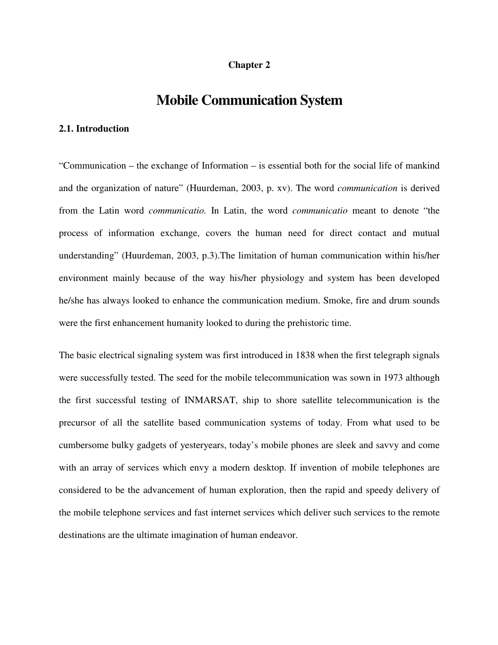 Mobile Communication System