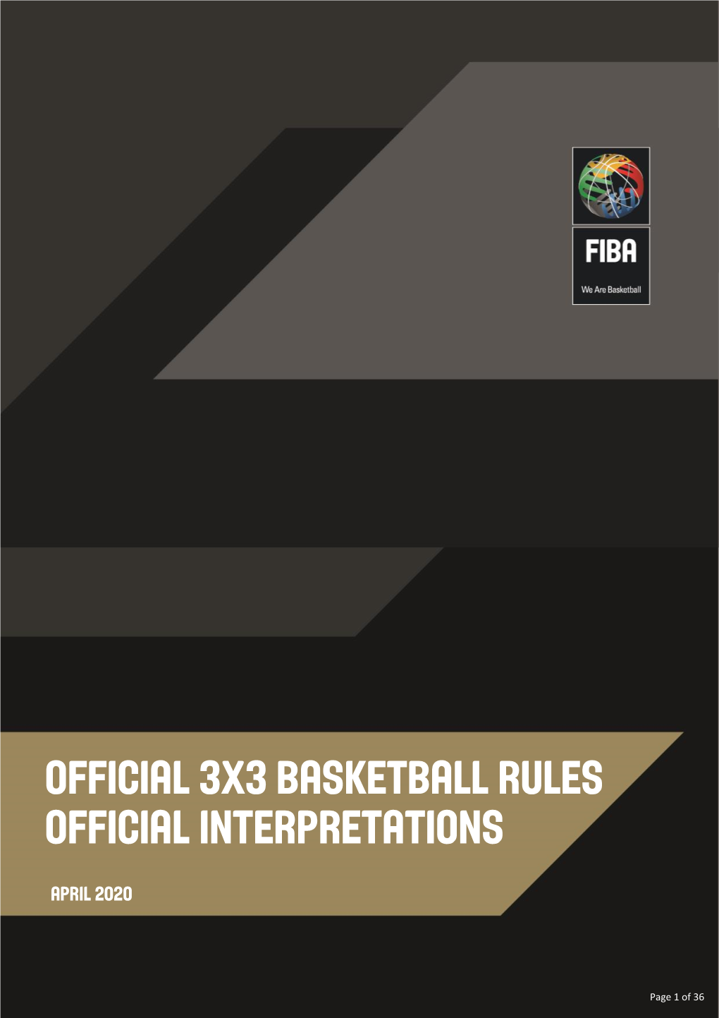 Official 3X3 Basketball Rules Interpretations