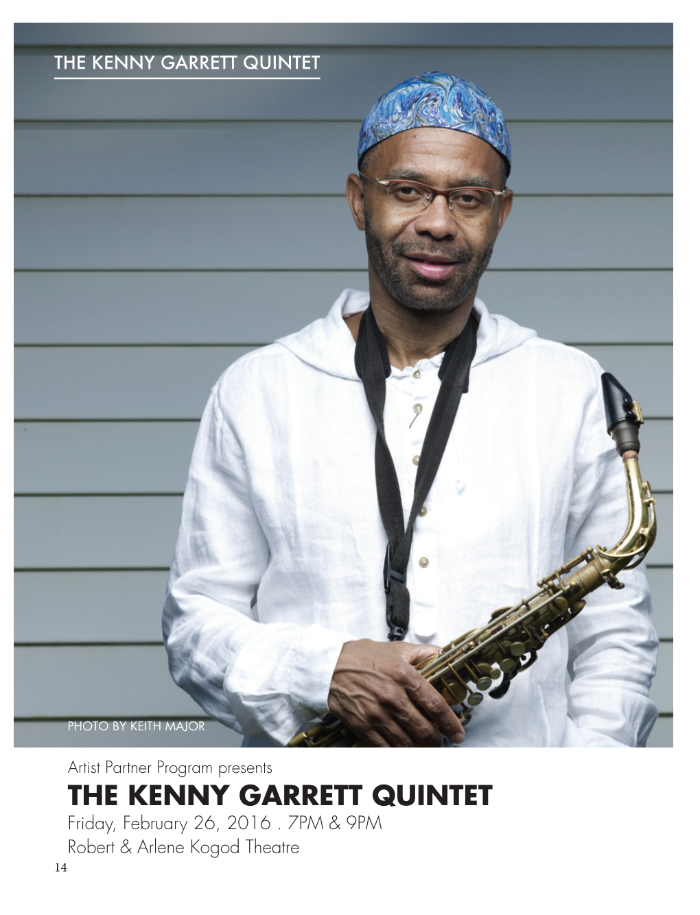 The Kenny Garrett Quintet Winter Big Band Showcase