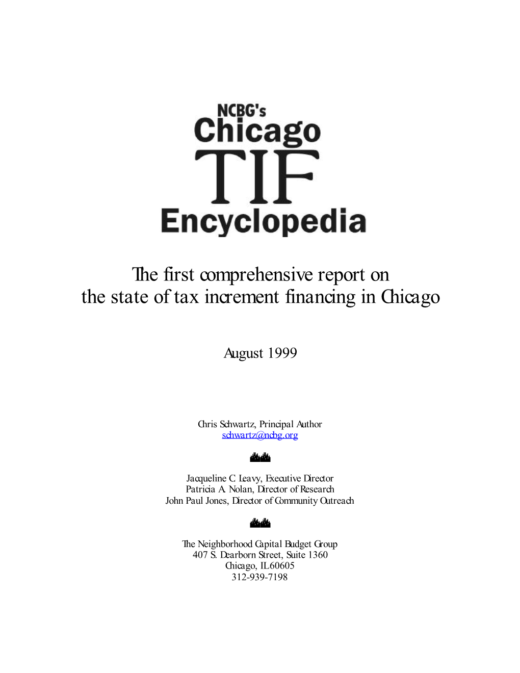 TIF Encyclopedia Page 2 Table of Contents