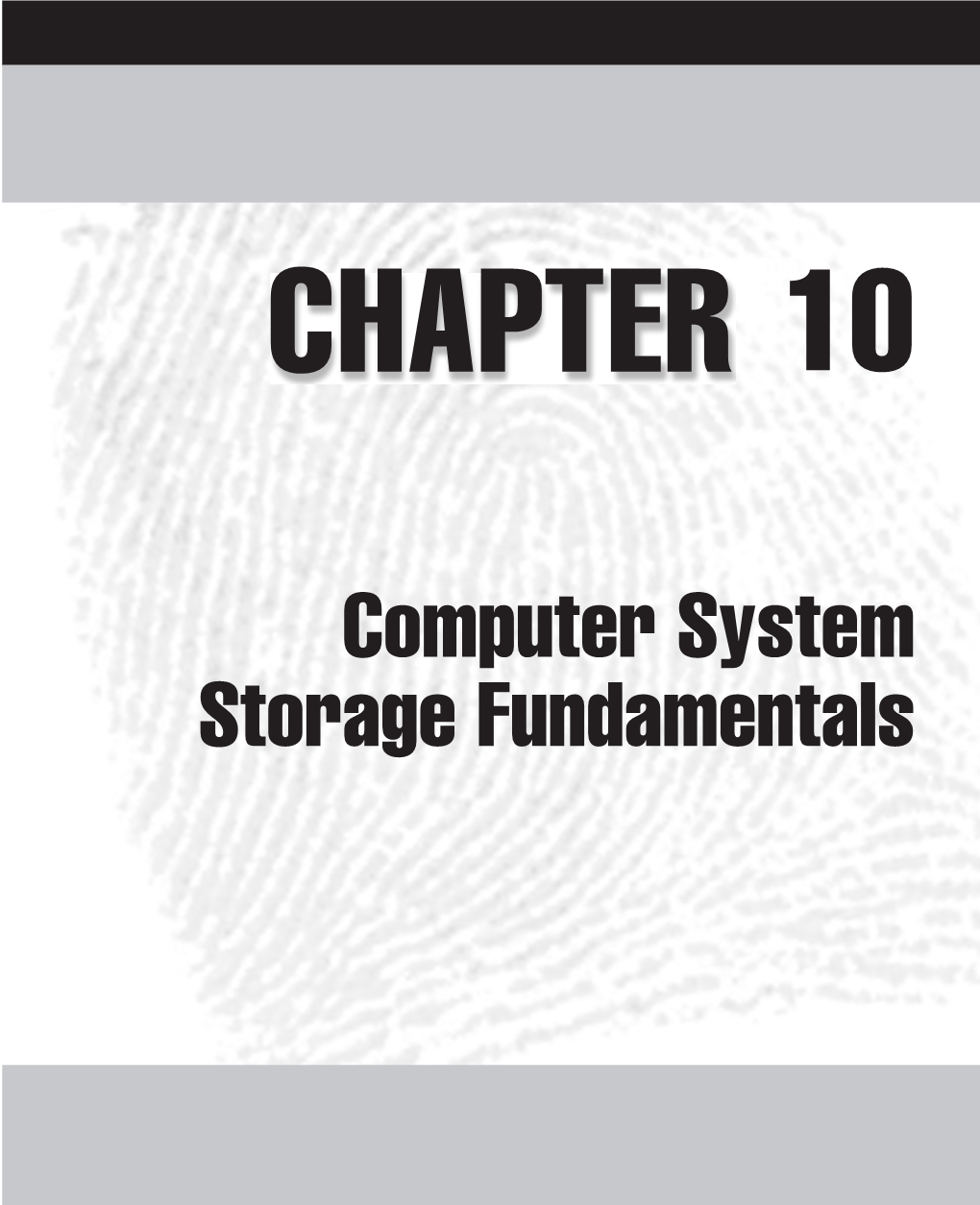 Computer System Storage Fundamentals