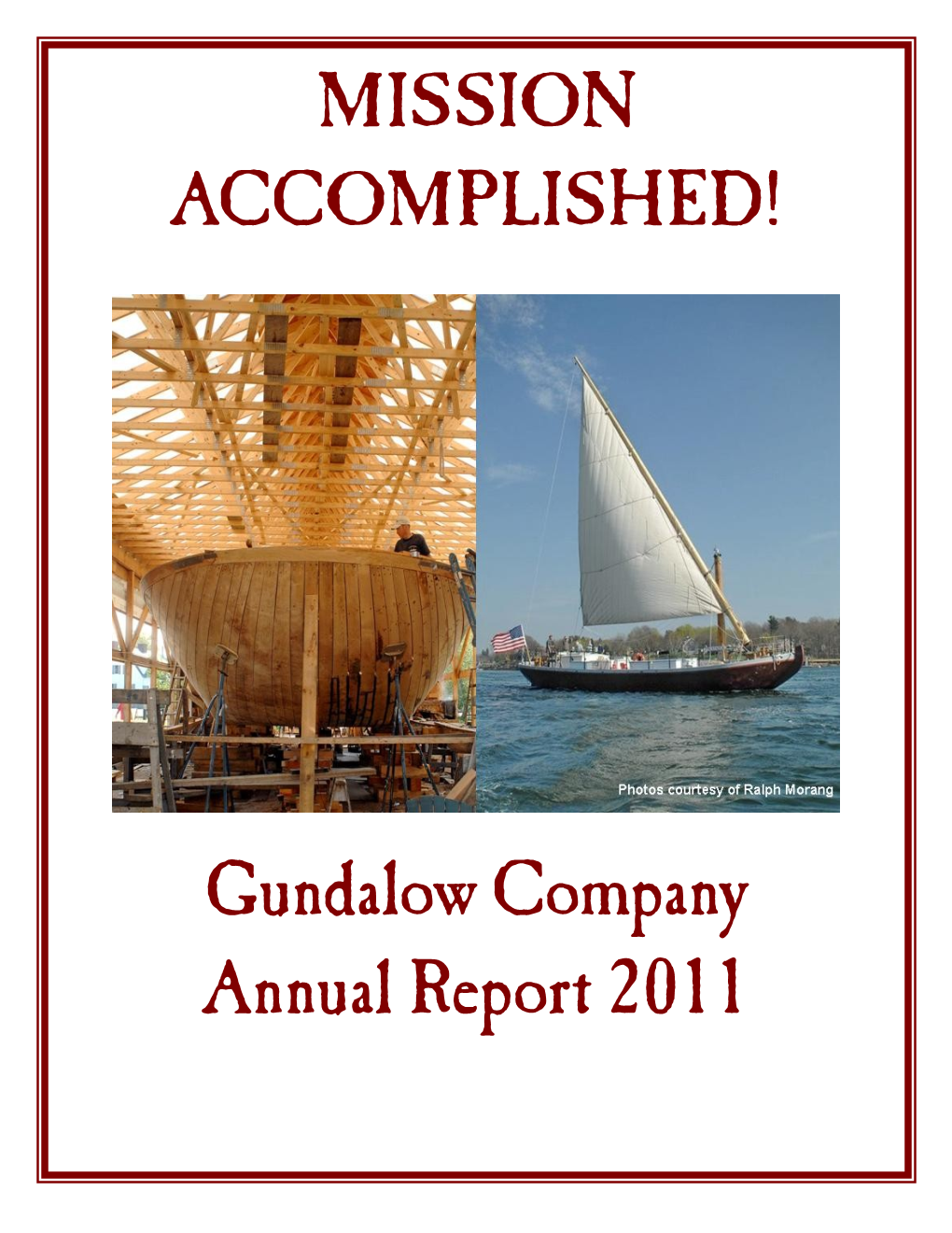 Gundalow Company Annual Report 2011