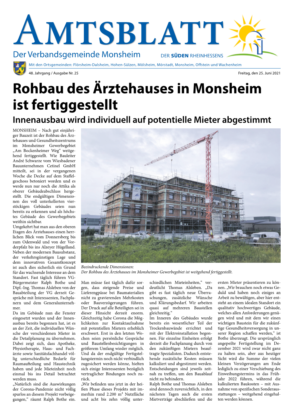 Amtsblatt 25 Vom 25.06.2021.Pdf