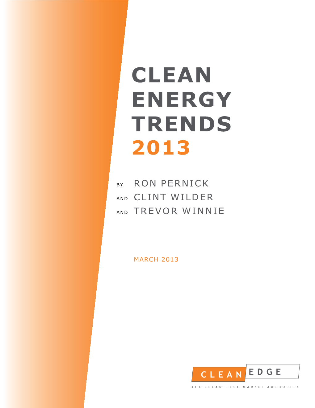 Clean Energy Trends 2013