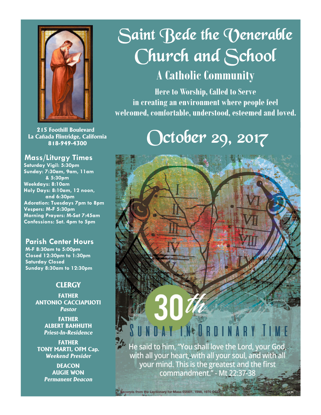 Church and School October 29, 2017