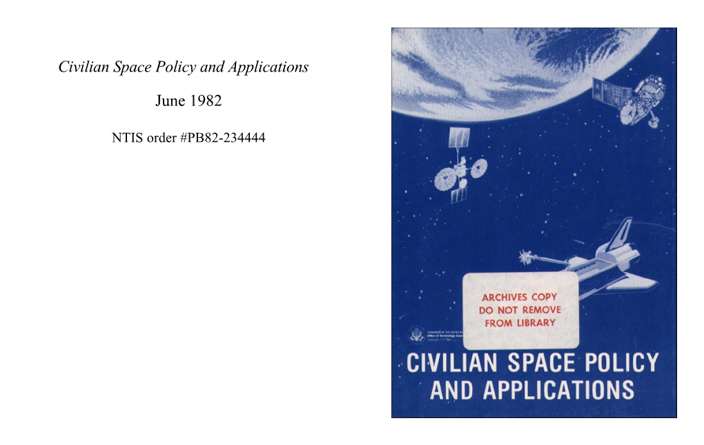 Civilian Space Policy and Applications